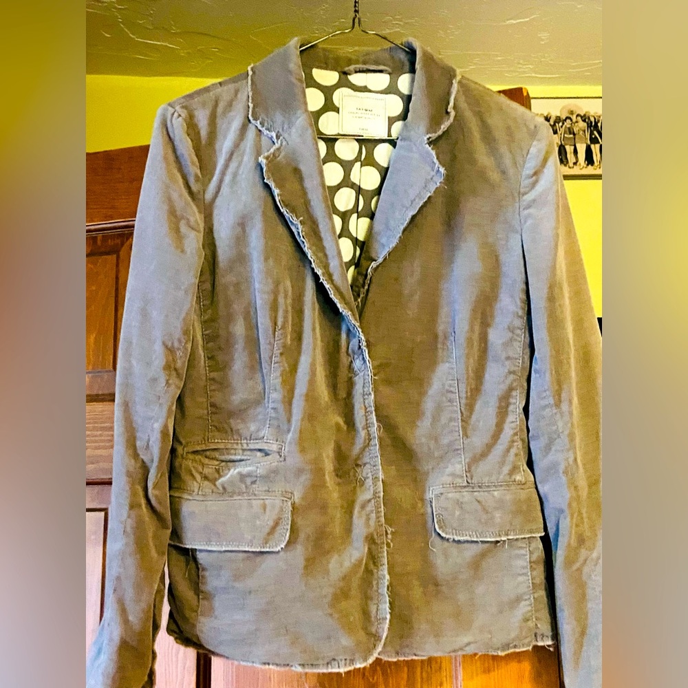 Corduroy light grey jacket - casual and bohemian